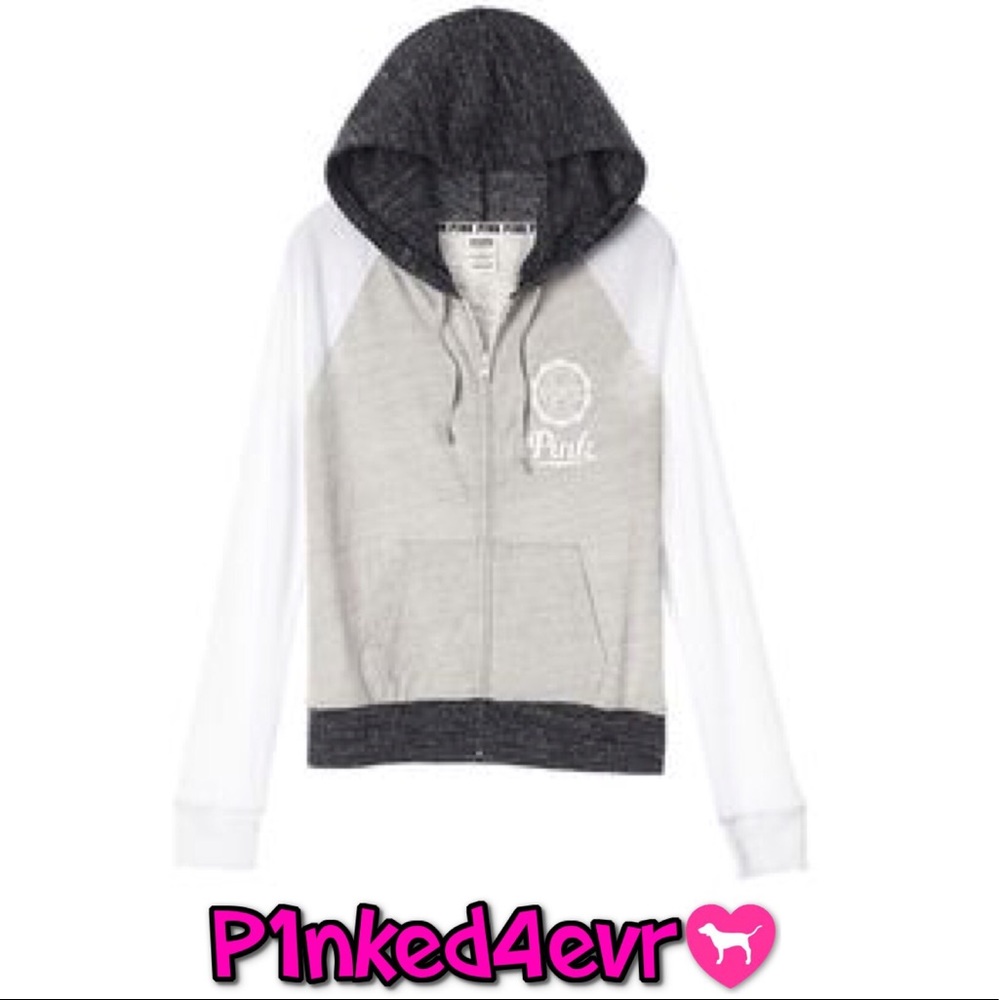 VS PINK Lightweight Full Zip Hoodie XS